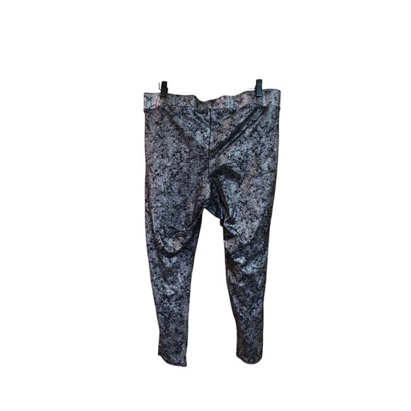 Torrid  Stretch Leggings Womens Size 2 Black & Silver - Picture 2 of 3